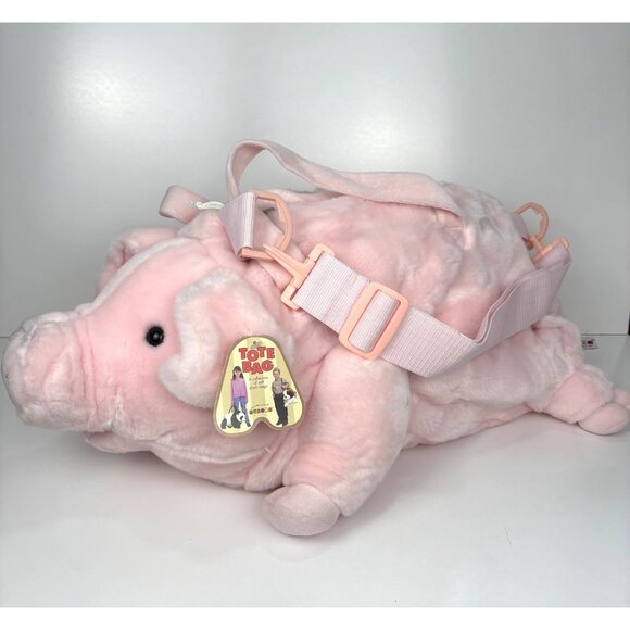Aurora Plush Pig Tote Bag Orville 24” Duffle Stuffed Animal W/Tags Rare #16128 - Picture 1 of 12